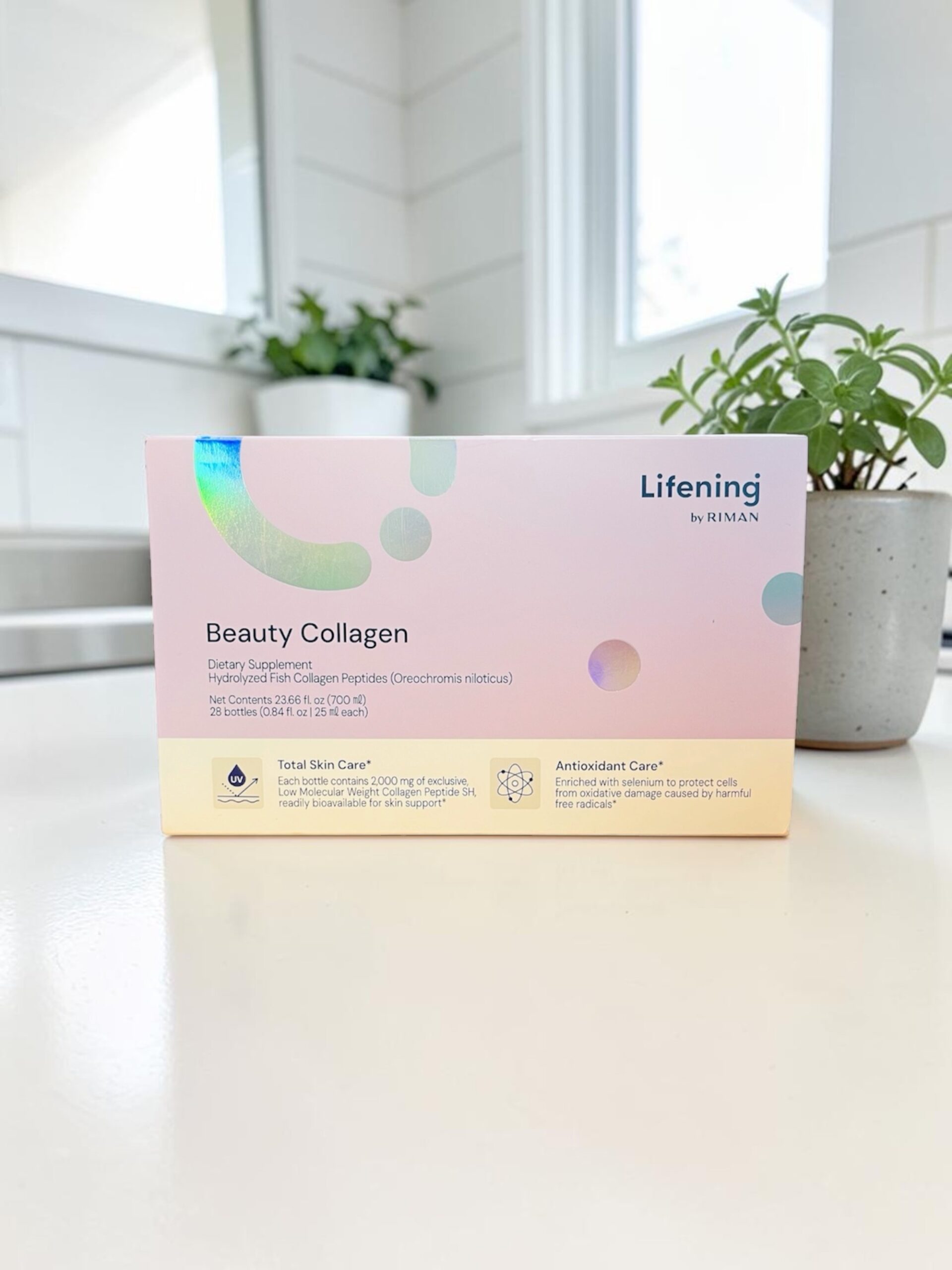 lifening – beauty collagen ital LIFENING – BEAUTY COLLAGEN ITAL alacsony molekulasúlyú hal kollagén peptid és biotin a belső ragyogásért, iható formula hajra és bőrre, ampullák Koreából, Riman Lunarca.